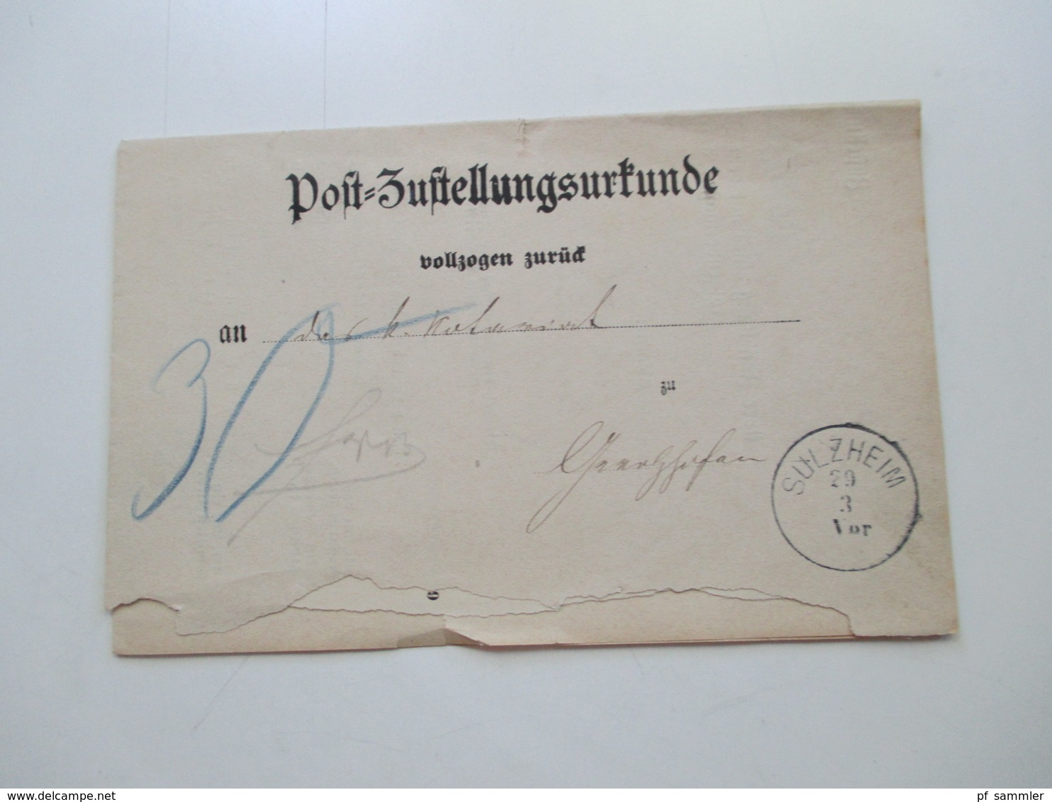 AD Bayern - DR 1809 - 1920er Jahre! Dienstbriefe / Amtsbriefe Markenlos. Viel mit Inhalt. Farbige Stempel. 100 Stk