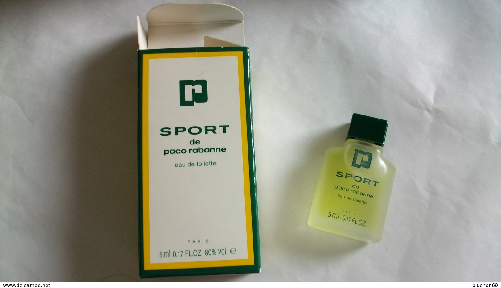 Miniature De Parfum Paco Rabanne   "  Sport  " Eau De Toilette - Miniatures Men's Fragrances (in Box)