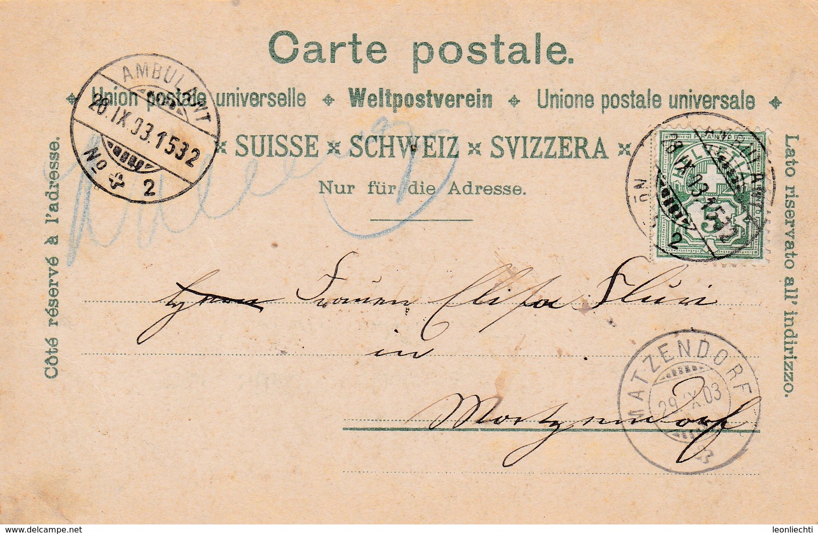 Carte Postale - Postkarte, Souvenir De Malleray - Other & Unclassified