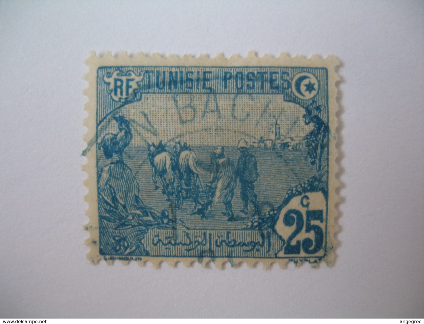 Tunisie Oblitéré, Oblitération Choisie  De Ben-Bachir  Cachet Bleu  Voir Scan - Postage Due