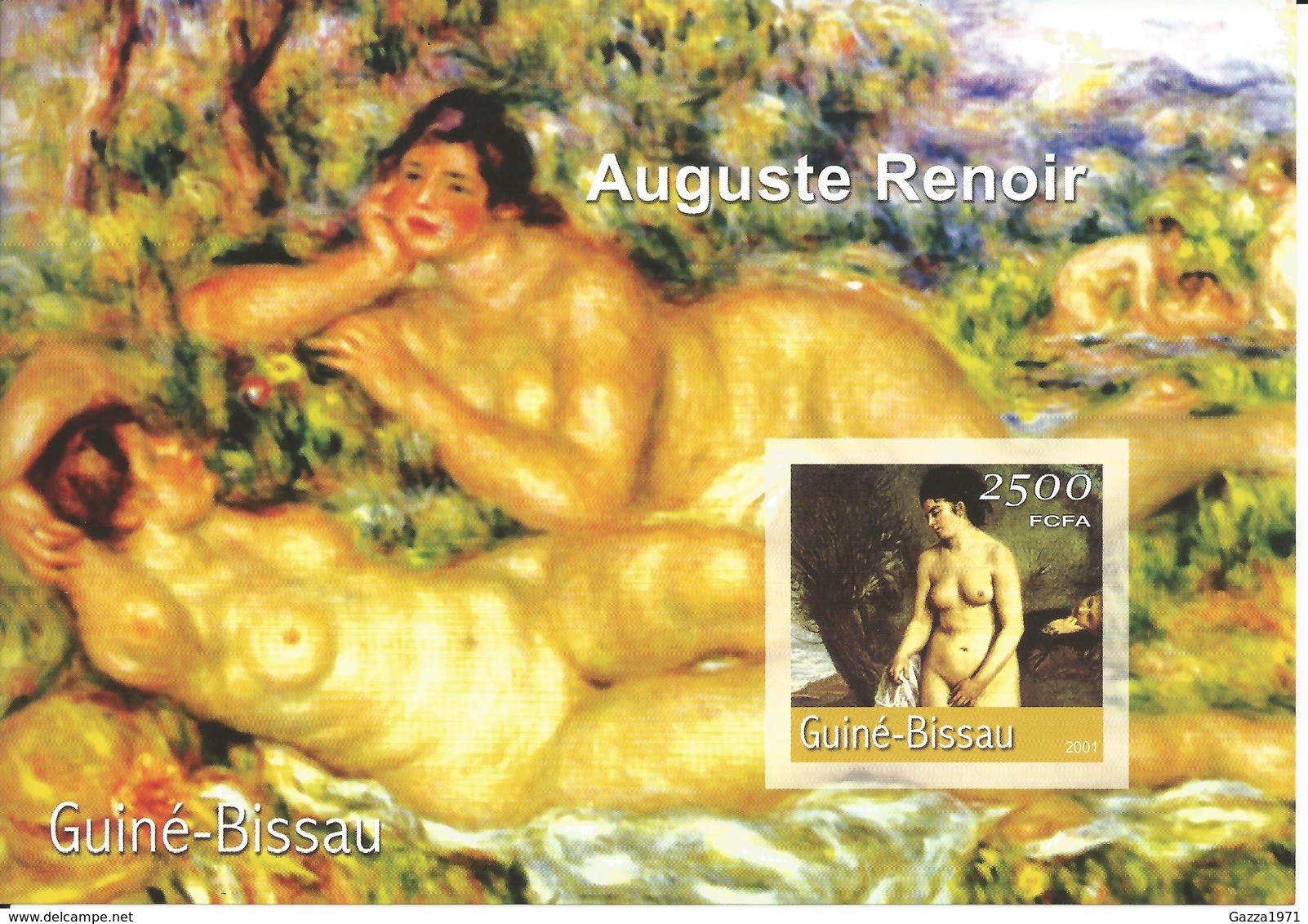 Guinea Bissau 2001, BF Renoir, Arte, Pittura, Impressionismo. - Guinée-Bissau