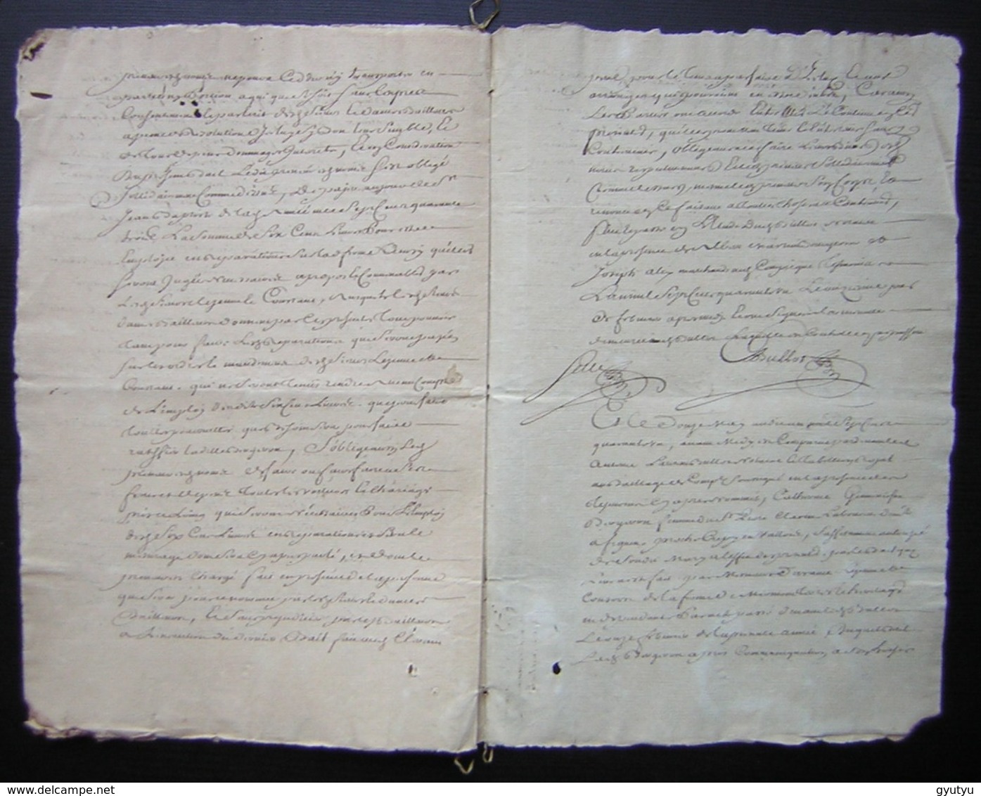 1741  Bail Pour Antoine Augustin Thomas à Pierre Clairain Ferme De Mermont (Crépy Oise), 8 Pages - Manuscripts