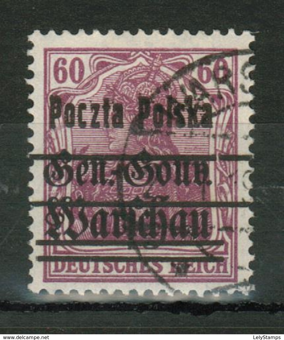 Polen Poland Polska Generalgouvernement Warschau Mi 13 Used O - Bezetting 1914-18