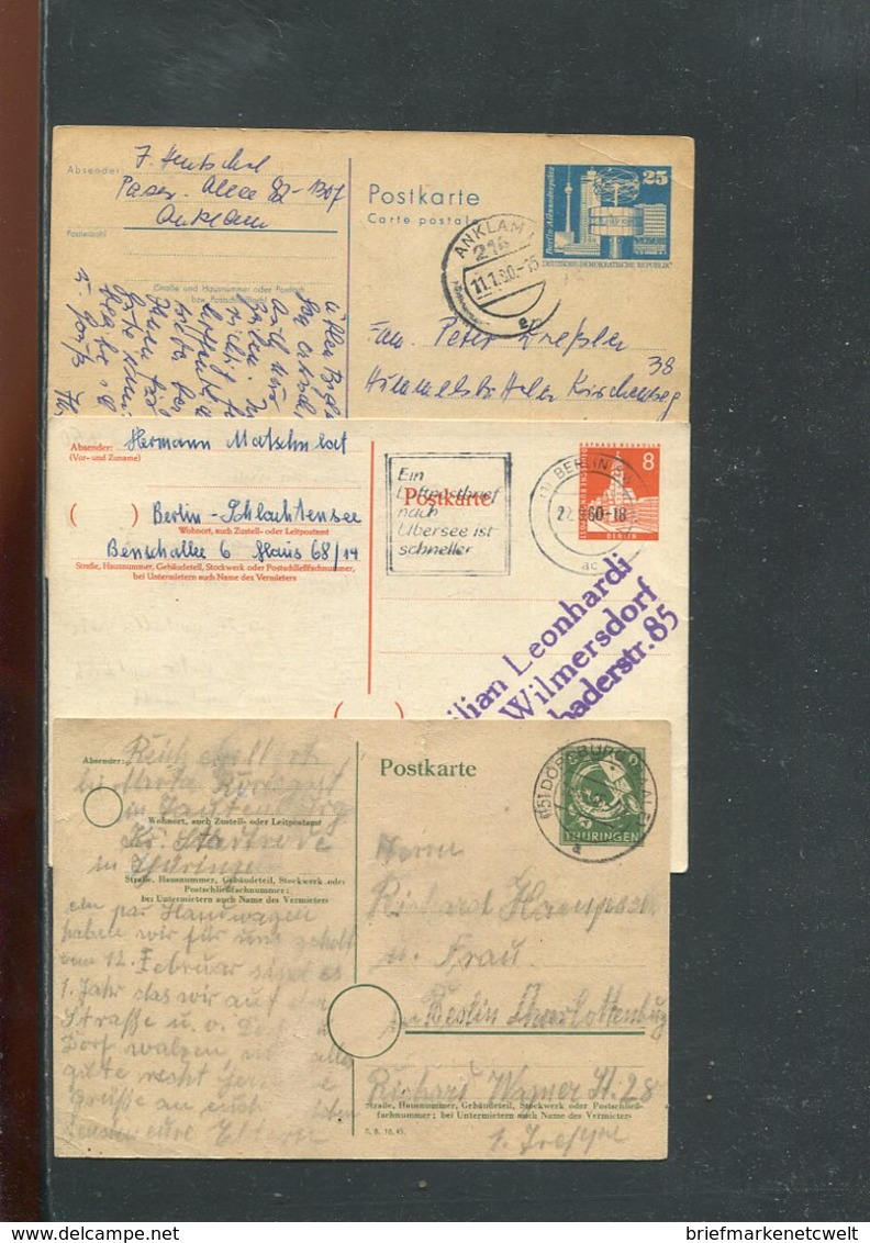 Deutschland / Int. Posten Mit Rd. 120 Ganzsachen O (19575-350) - Lots & Kiloware (max. 999 Stück)