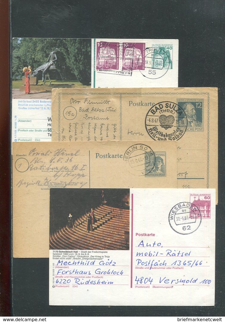 Deutschland / int. Posten mit rd. 120 Ganzsachen o (19575-350)