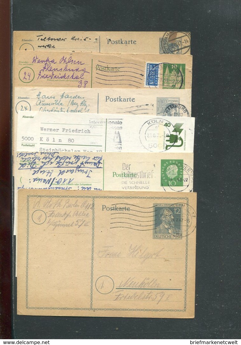 Deutschland / int. Posten mit rd. 120 Ganzsachen o (19575-350)