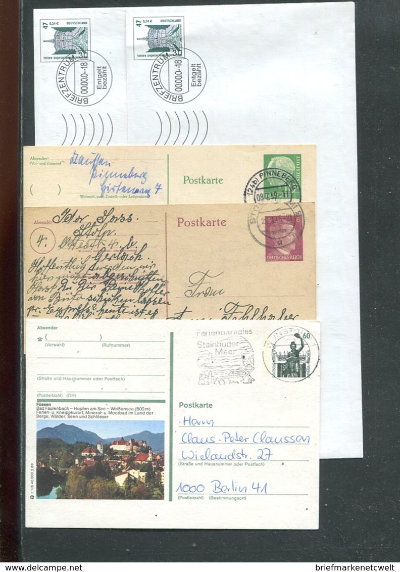 Deutschland / int. Posten mit rd. 120 Ganzsachen o (19575-350)