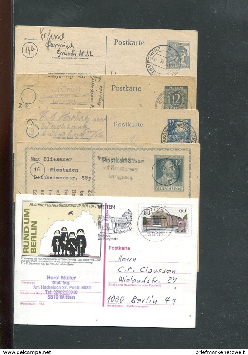 Deutschland / int. Posten mit rd. 120 Ganzsachen o (19575-350)