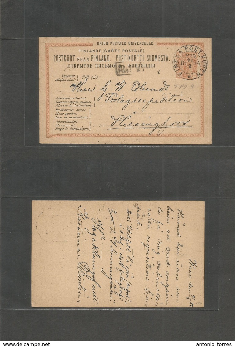 Finland. 1884 (21 Febr) Kupen - Helsingfors. Early Stat Card. Fine Used. - Other & Unclassified