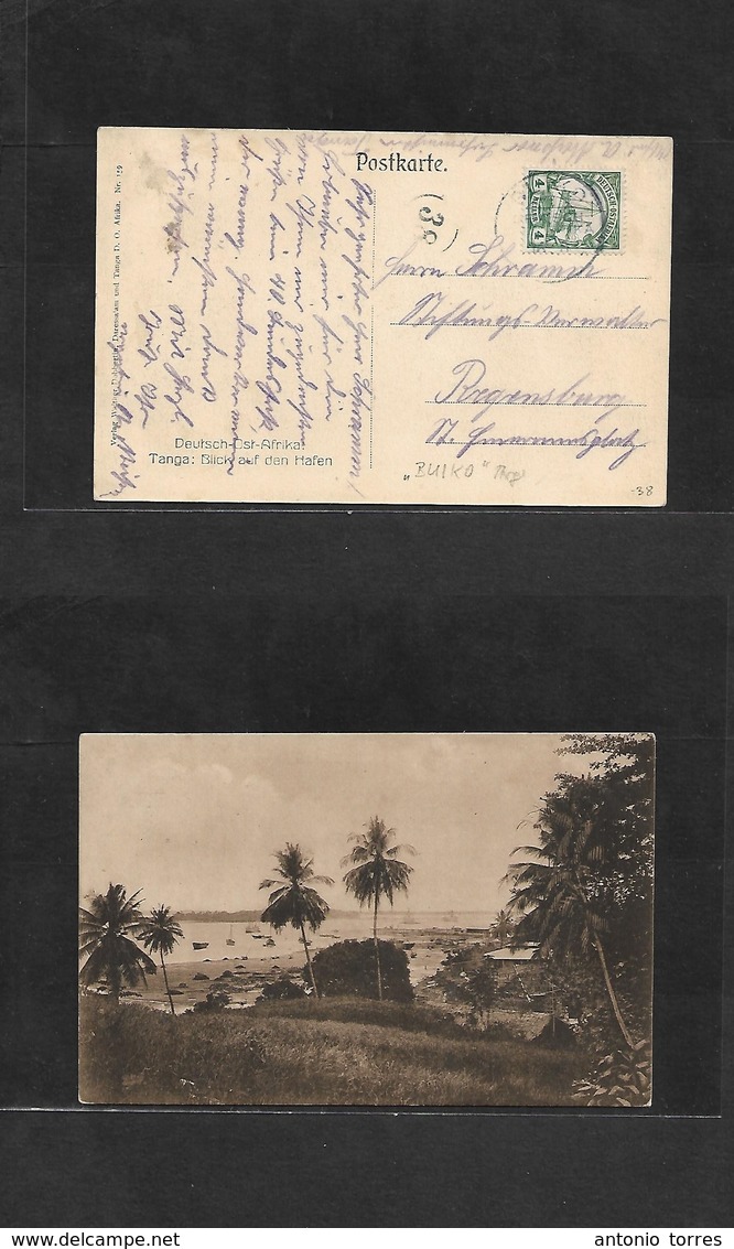 German Col-East Africa. C. 1911 (16 Aug) Buiko - Regensburg, Germany. Fkd View River Card. - Other & Unclassified