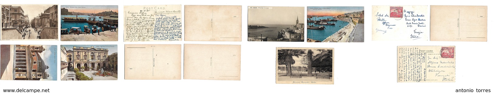 Bc - Malta. C. 1905-10s. Postcards Ppc. Selection Of 7, Three Are Circulated. Fine Group. - Other & Unclassified