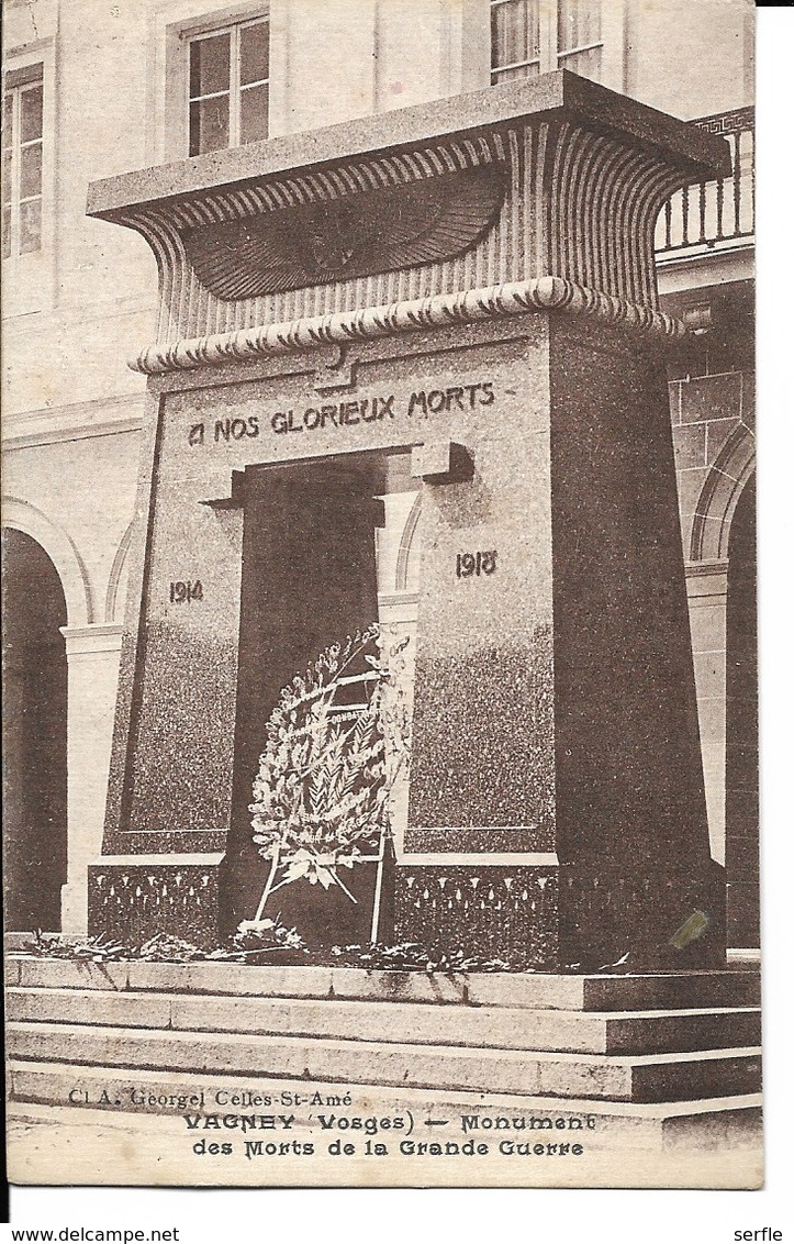 88 - Vagney - Monument Des Morts De La Grande Guerre - Sonstige & Ohne Zuordnung