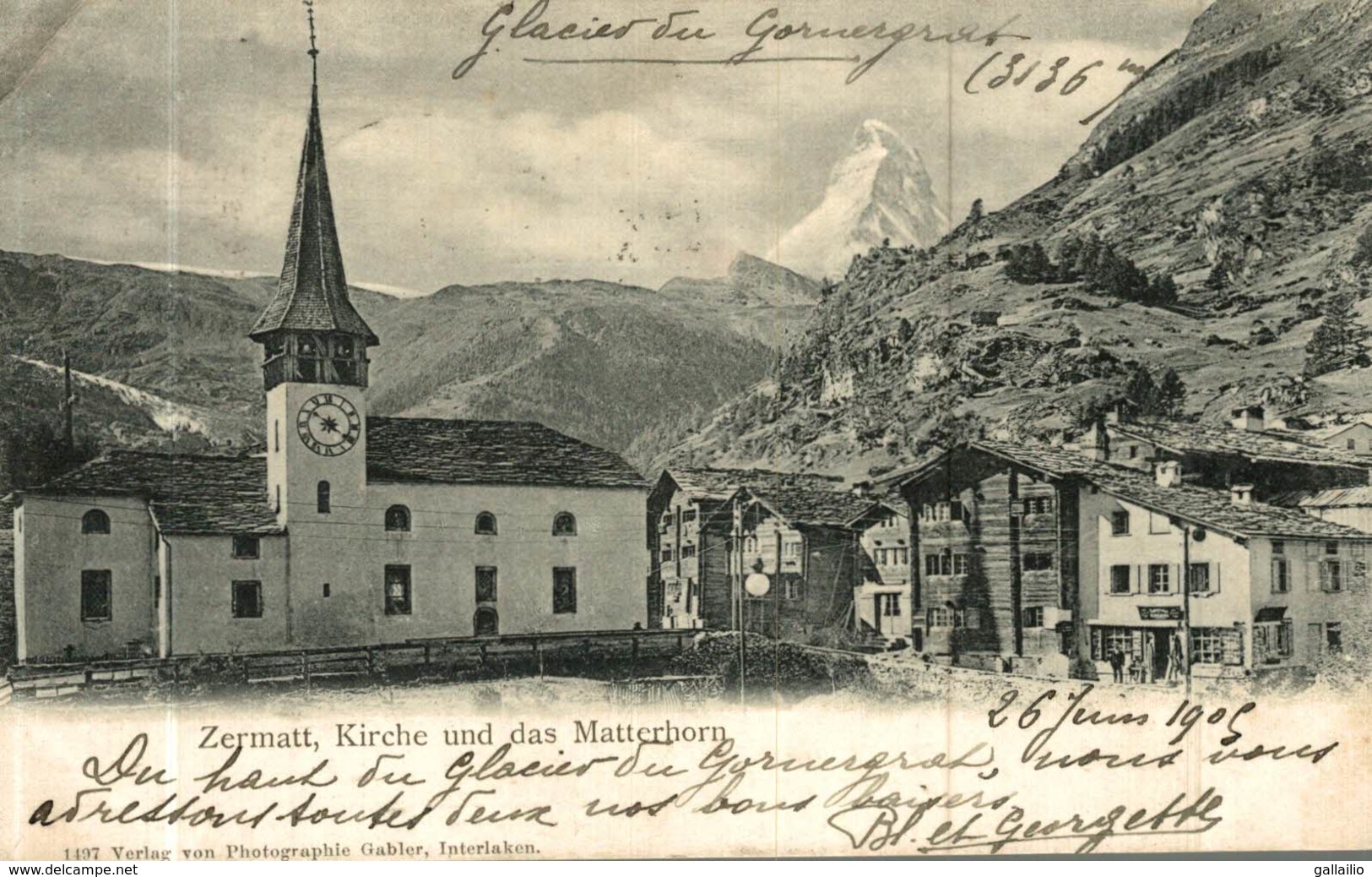 ZERMATT KIRCHE UND DAS MATTERHORN - Zermatt