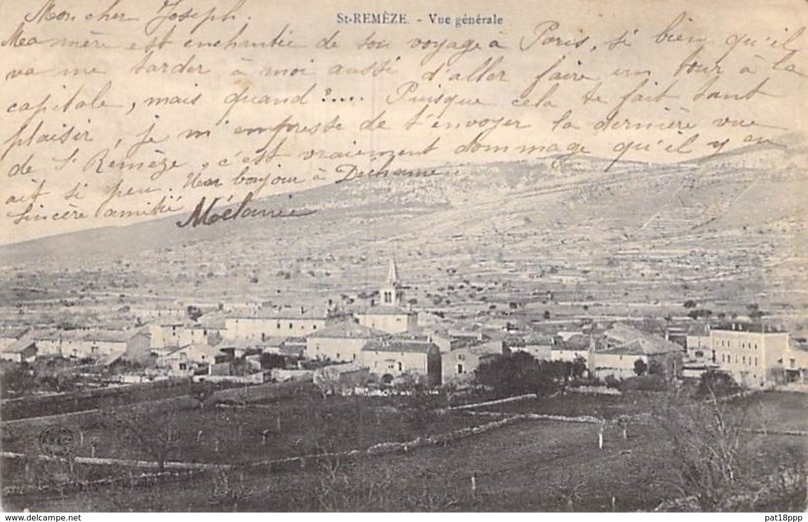 07 - ST REMEZE : Vue Générale - CPA - Ardèche - Other & Unclassified