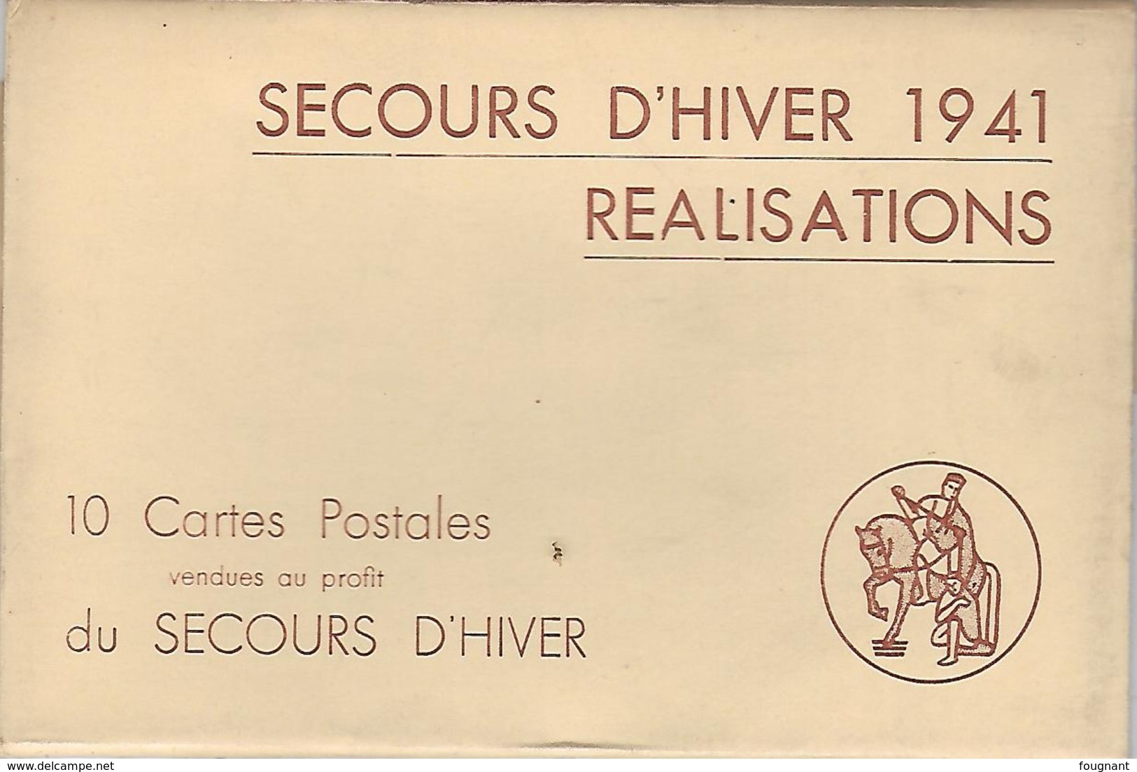 C-SECOURS D'HIVER 1941-10 Cartes Postales Vendues Au Profit Du Secours D'hiver- Bruxelles - Collections & Lots