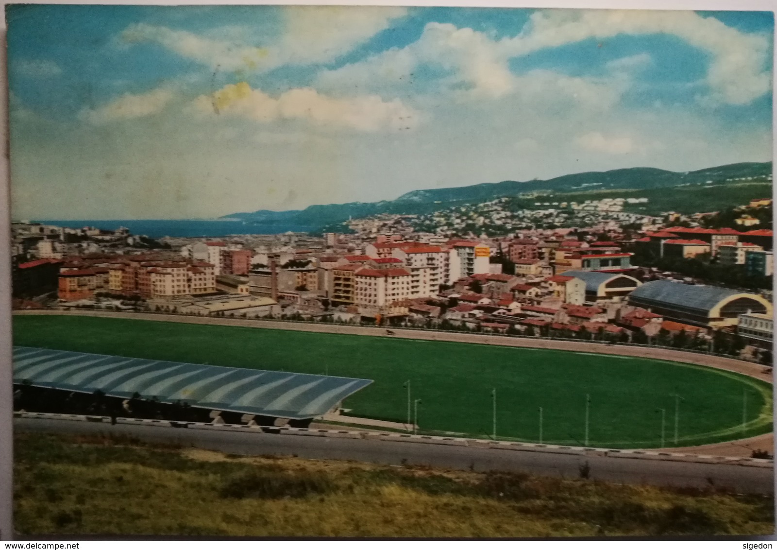 Trieste Friuli Stadium Stadio Calcio Veduta Trst Vintage View - Trieste