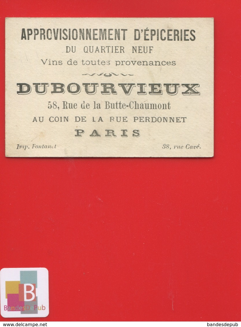 Paris Dubourgvieux Rue De La Butte Chaumont Chromo Egypte Couple égyptien - Altri & Non Classificati