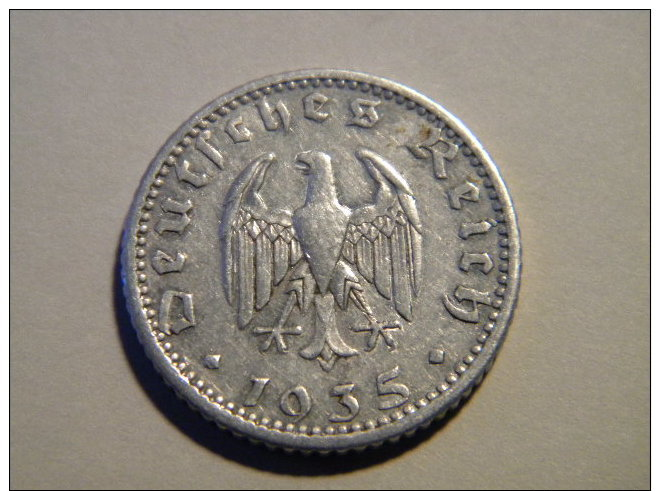 ALLEMAGNE - 50 REICHSPFENNIF 1935 F. - 50 Reichspfennig