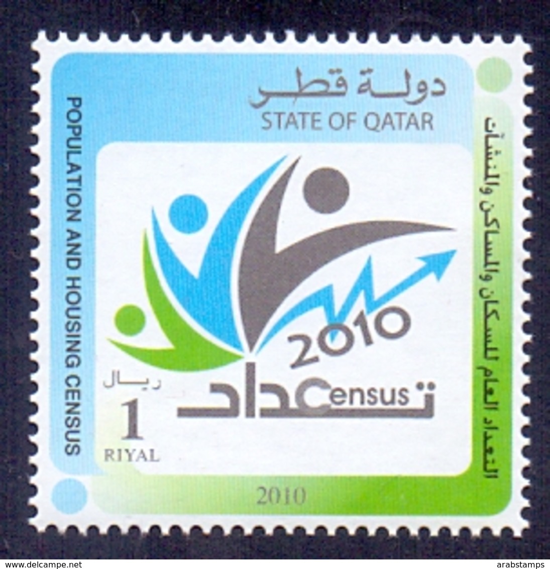 2010 Qatar General Population And Housing Census 1 Values MNH - Qatar