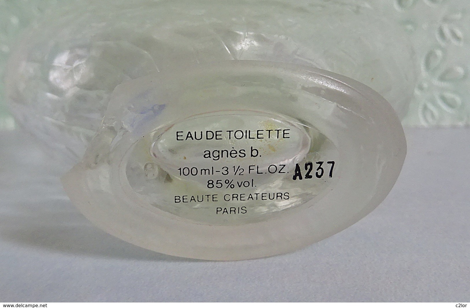 Ancien Flacon Avec Bouchon "LE B " D  AGNES B  Eau De Toilette 100 Ml  VIDE/EMPTY - Bottles (empty)