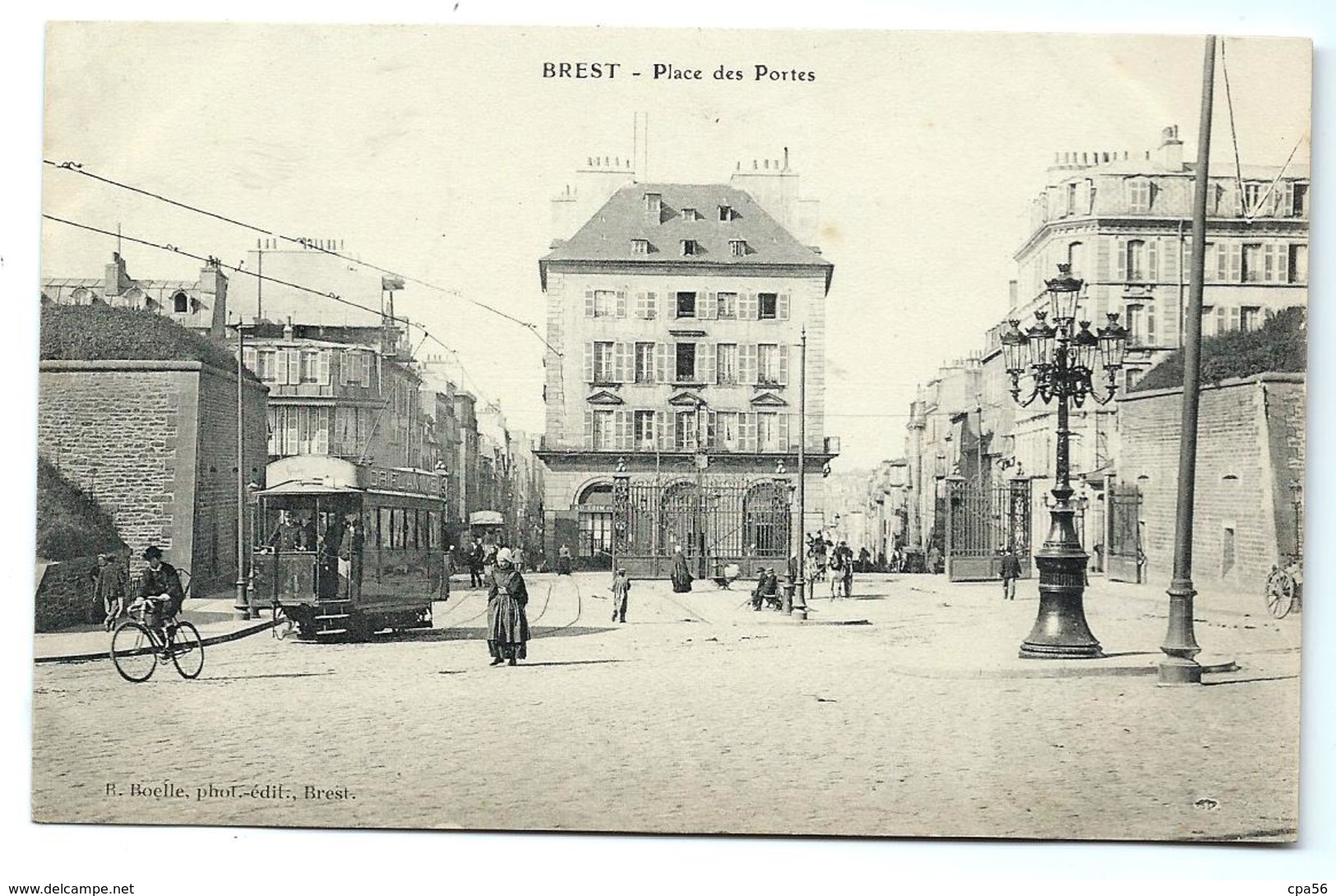 BREST - TRAMWAY Place Des Portes - Boelle éditeur - Brest