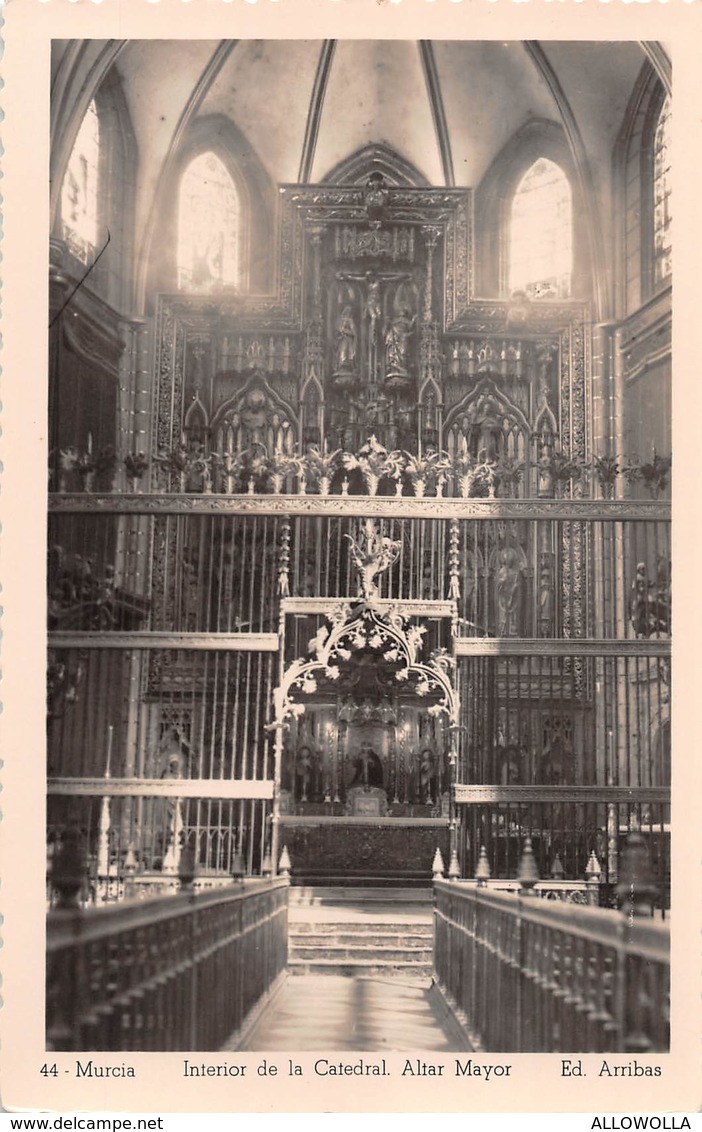 4828" MURCIA - INTERIOR DE LA CATEDRAL ALTAR MAYOR "   - CART. POST. ORIGINALE   NON SPED. - Murcia