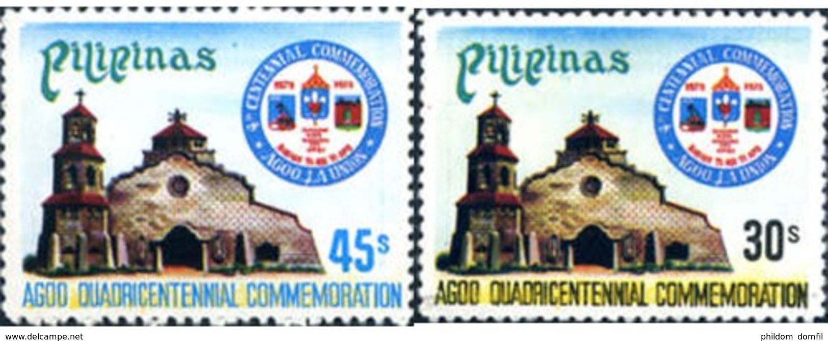 Ref. 245630 * MNH * - PHILIPPINES. 1978. AGOO TOWN 400th FOUNDING ANNIVERSARY . 400 ANIVERSARIO DE LA FUNDACION DE LA CI - Filipinas