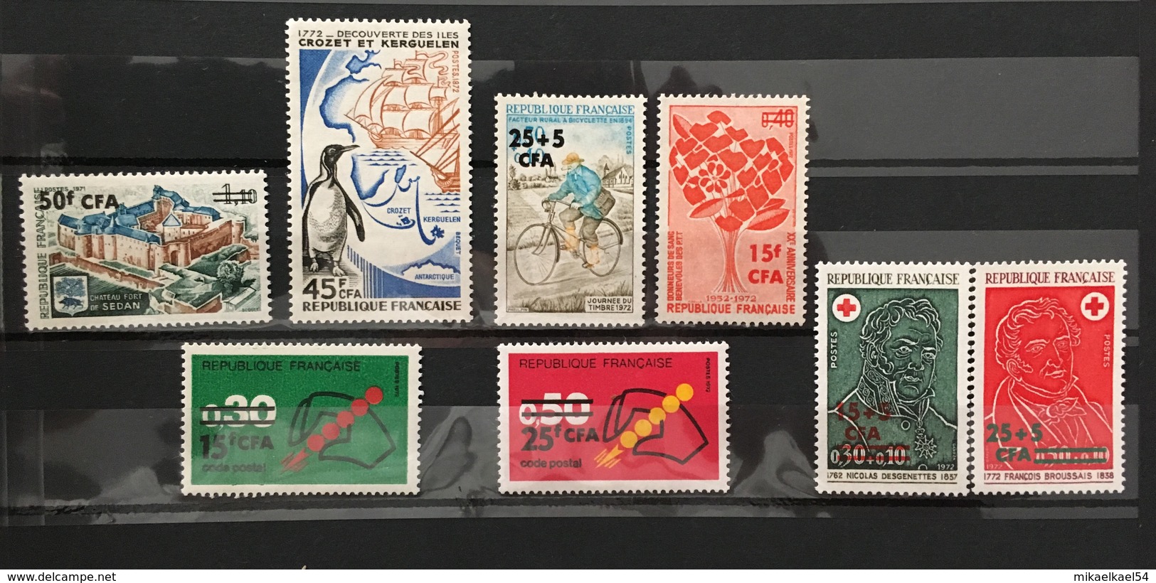 REUNION Année Complète 1972 - YT N° 406 à 413 - 8 Timbres Neufs Sans Charnière ** MNH - Neufs