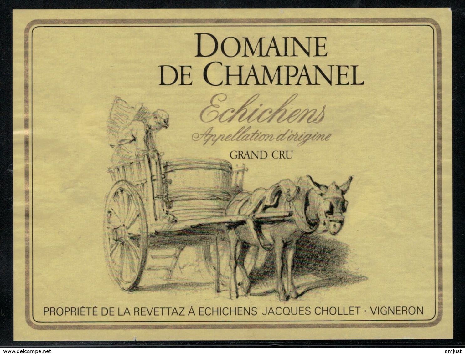 Etiquette De Vin // Echichens,, Domaine De Champanel, Le Mulet - Caballos