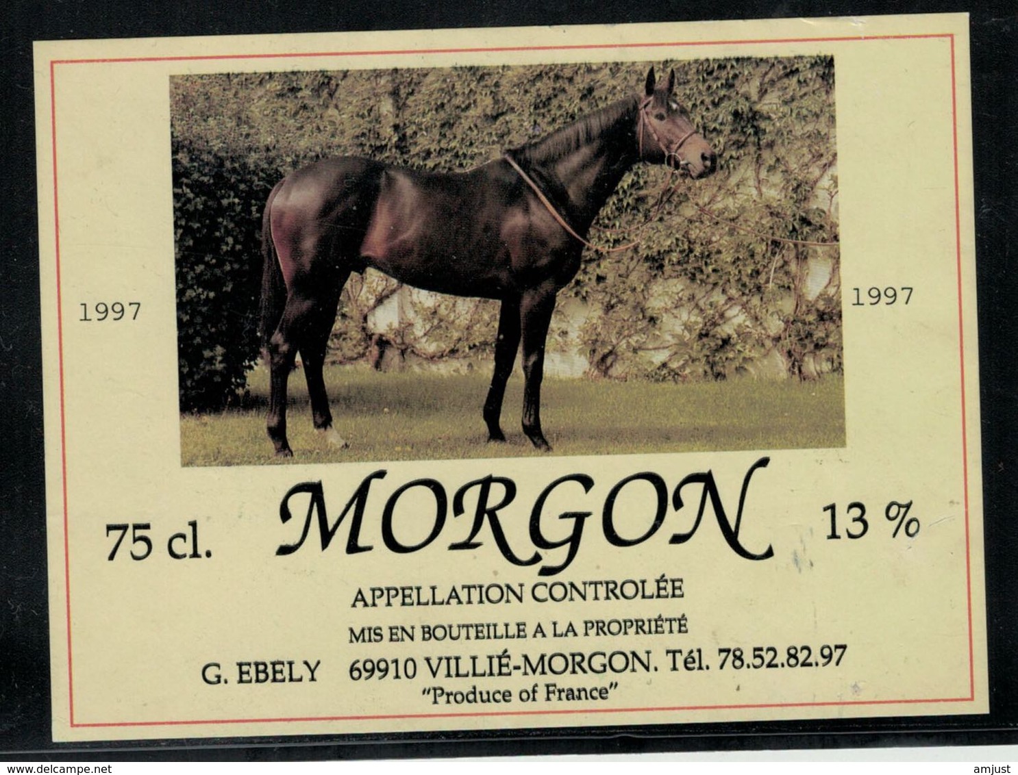 Etiquette De Vin // Moron, Villié-Morgon - Paarden