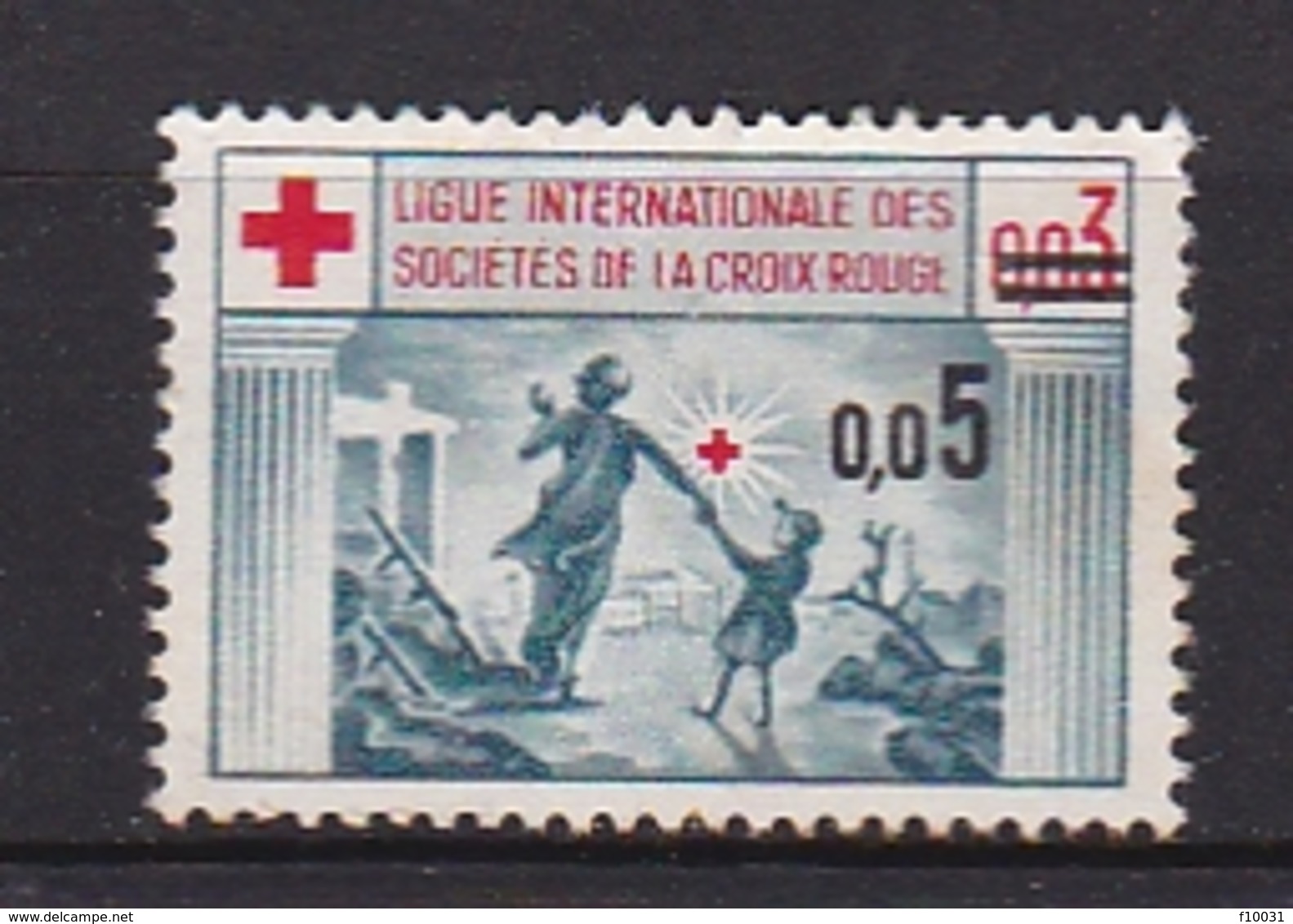 Timbre Erinophilie  Ligue Internationale Des Sociétes De La Croix-Rouge - Cruz Roja