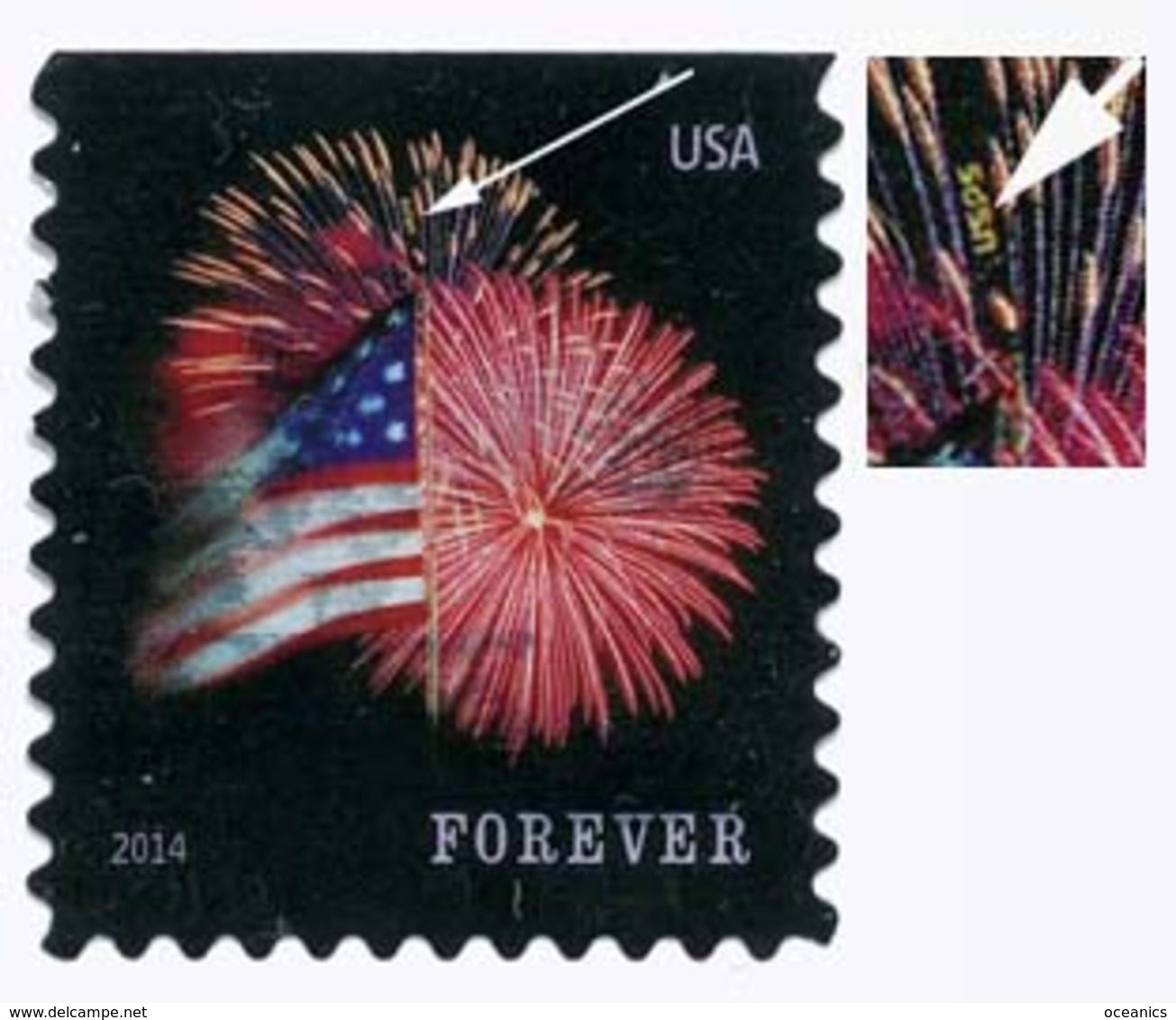 Etats-Unis / United States (Scott No.4869 - Feux D'artifice / Fireworks) (o) From - Carnet / Booklet - Gebruikt