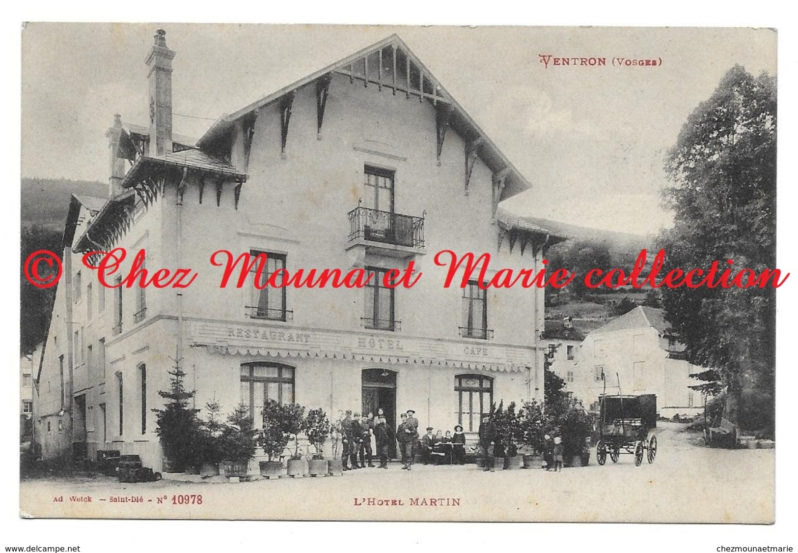 VENTRON HOTEL MARTIN - TAMPON 2 EME REGIMENT D ARTILLERIE DE MONTAGNE - VOSGES - BAILET NICE - CPA - Otros & Sin Clasificación