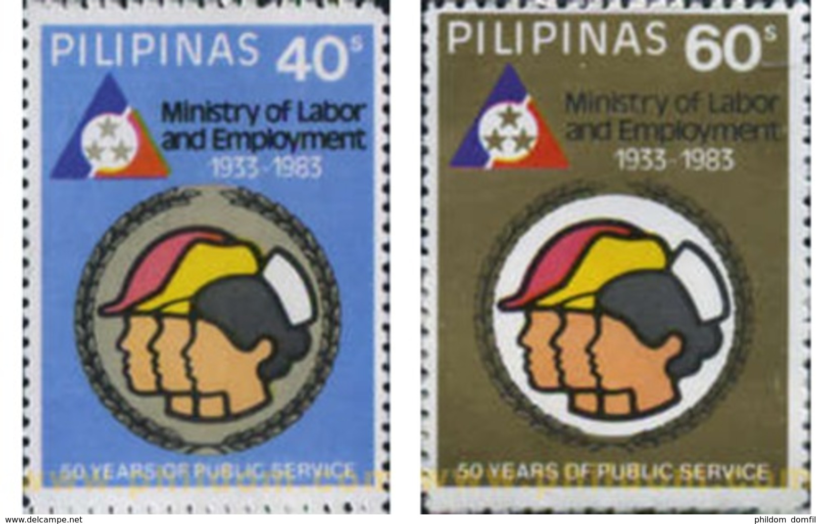 Ref. 313326 * MNH * - PHILIPPINES. 1983. MINISTERIO DE TRABAJO - Filipinas