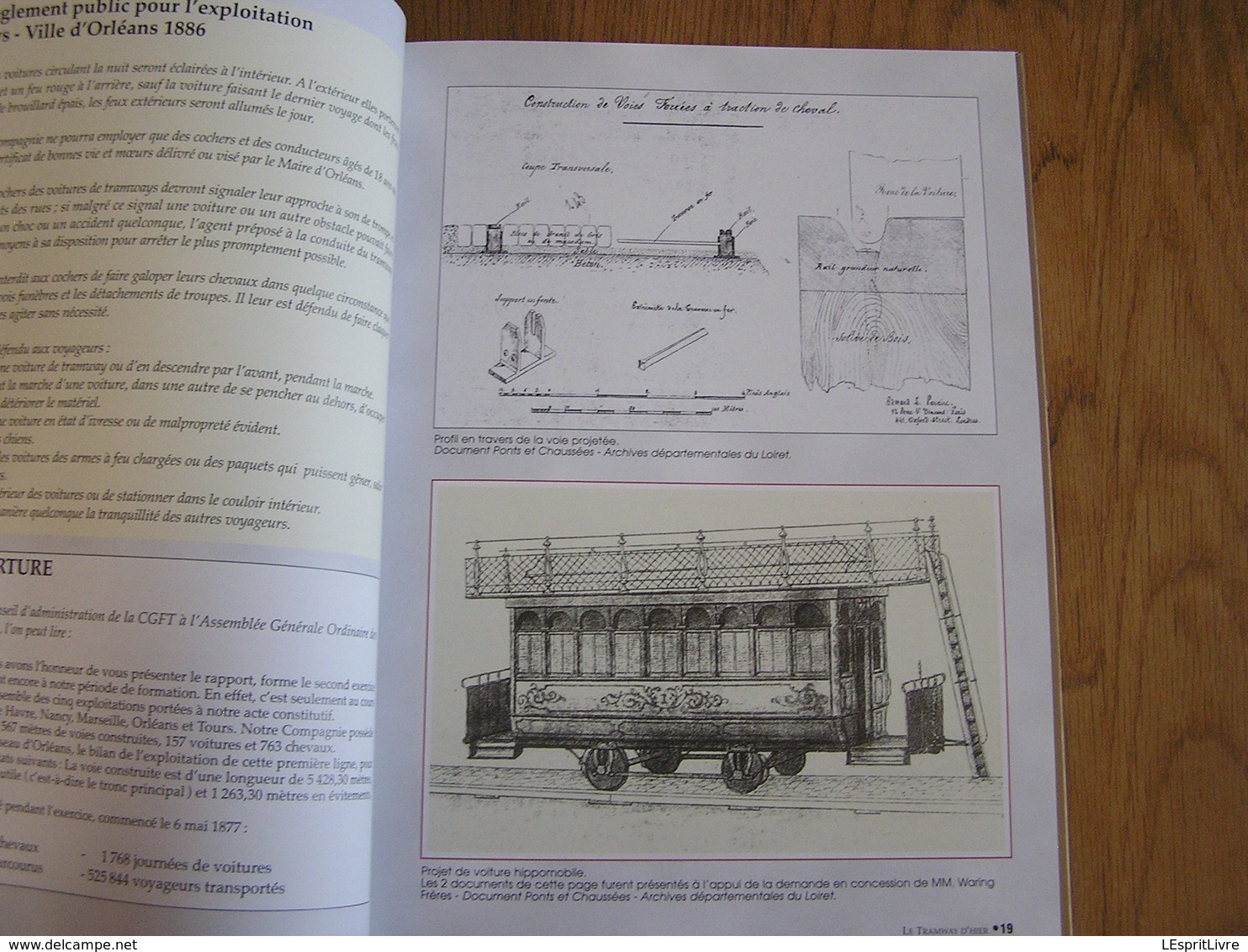 LE RETOUR DU TRAMWAY D' ORLEANS 1877 2000 Chemins de Fer Tramways Tram Hippomobile Ligne T R E C Trams Matériel