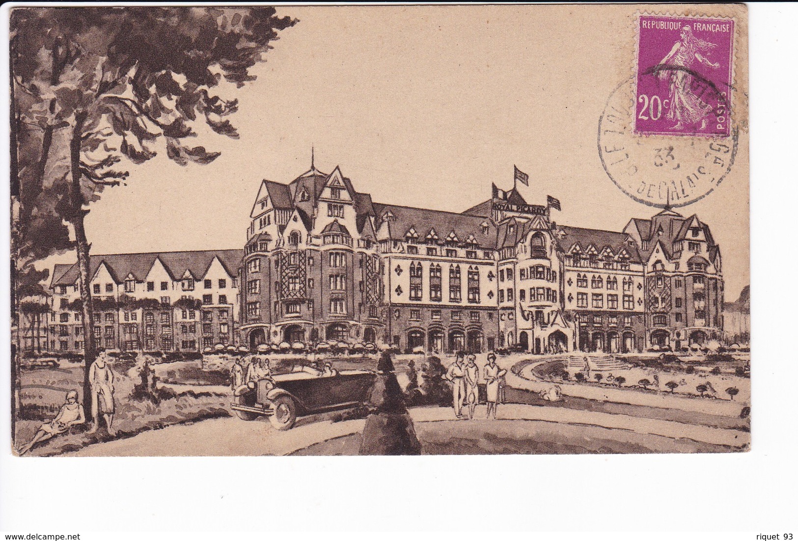 HOTEL ROYAL PICARDY - LE TOUQUET  (Dessin) - Le Touquet