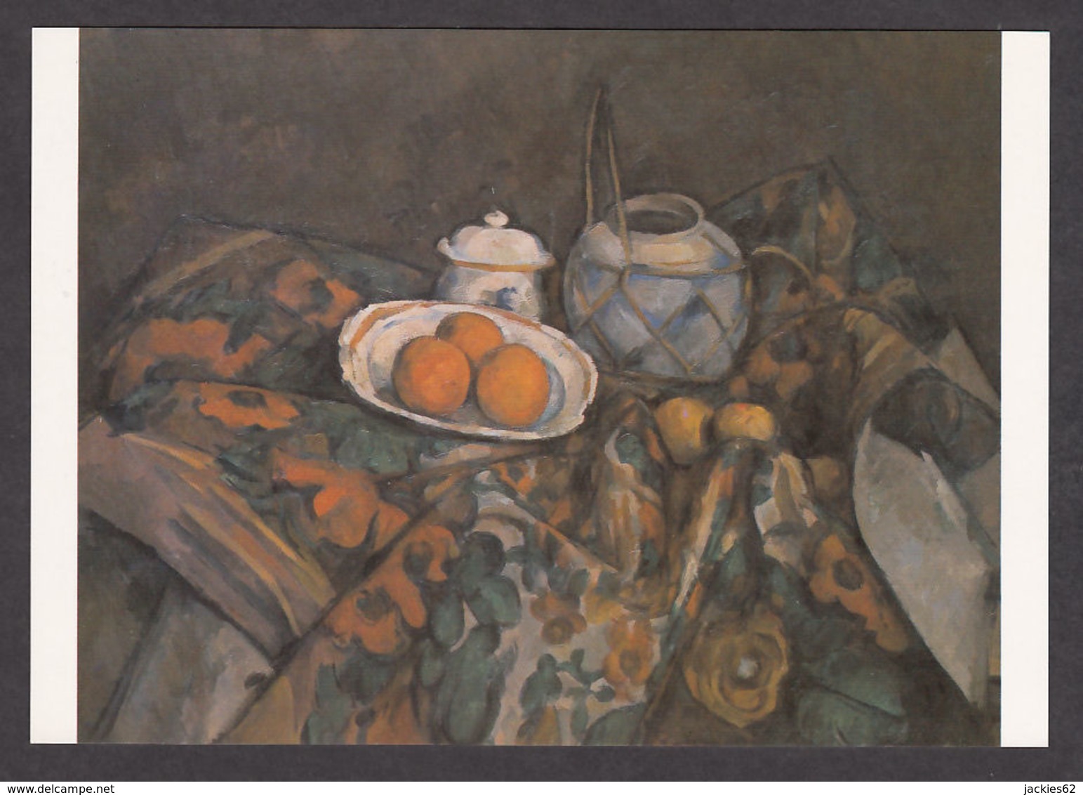 PC123/ CEZANNE, *Nature Morte Au Vase Paillé, Sucrier Et Oranges*, New York, Museum Of Modern Art - Peintures & Tableaux