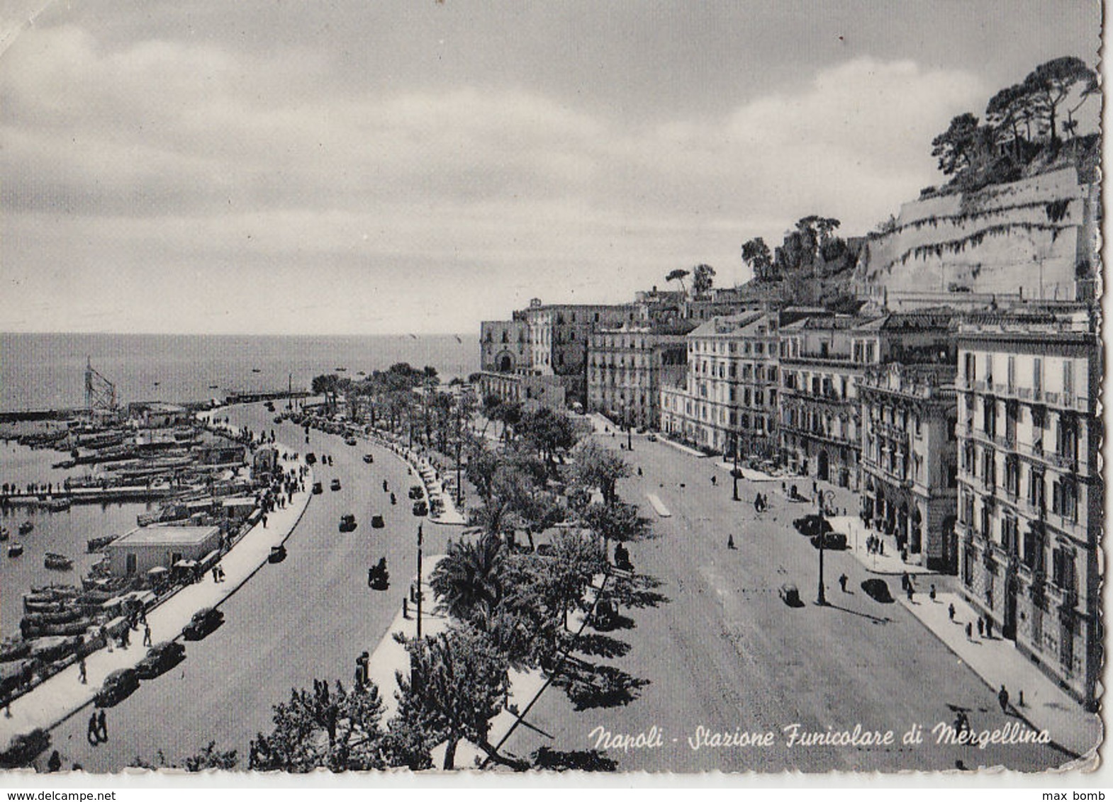 1953 NAPOLI - STAZIONE FUNICOLARE MERGELLINA - Q0297 - Napoli