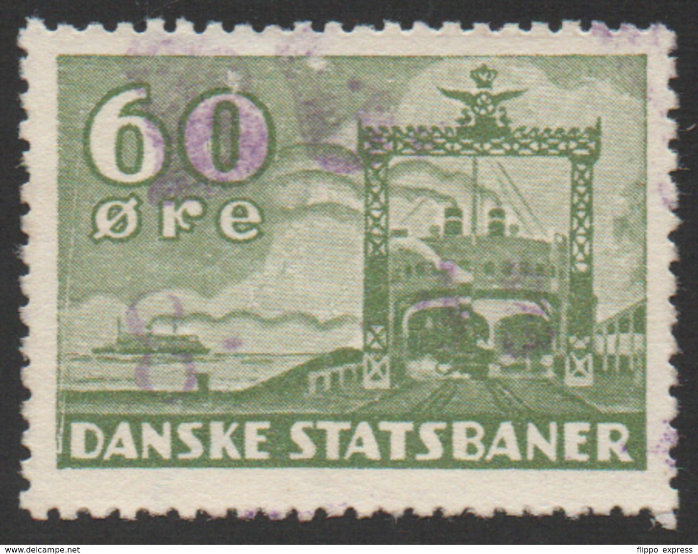 Denmark, D.S.B., Railway Stamp, Used - Andere & Zonder Classificatie