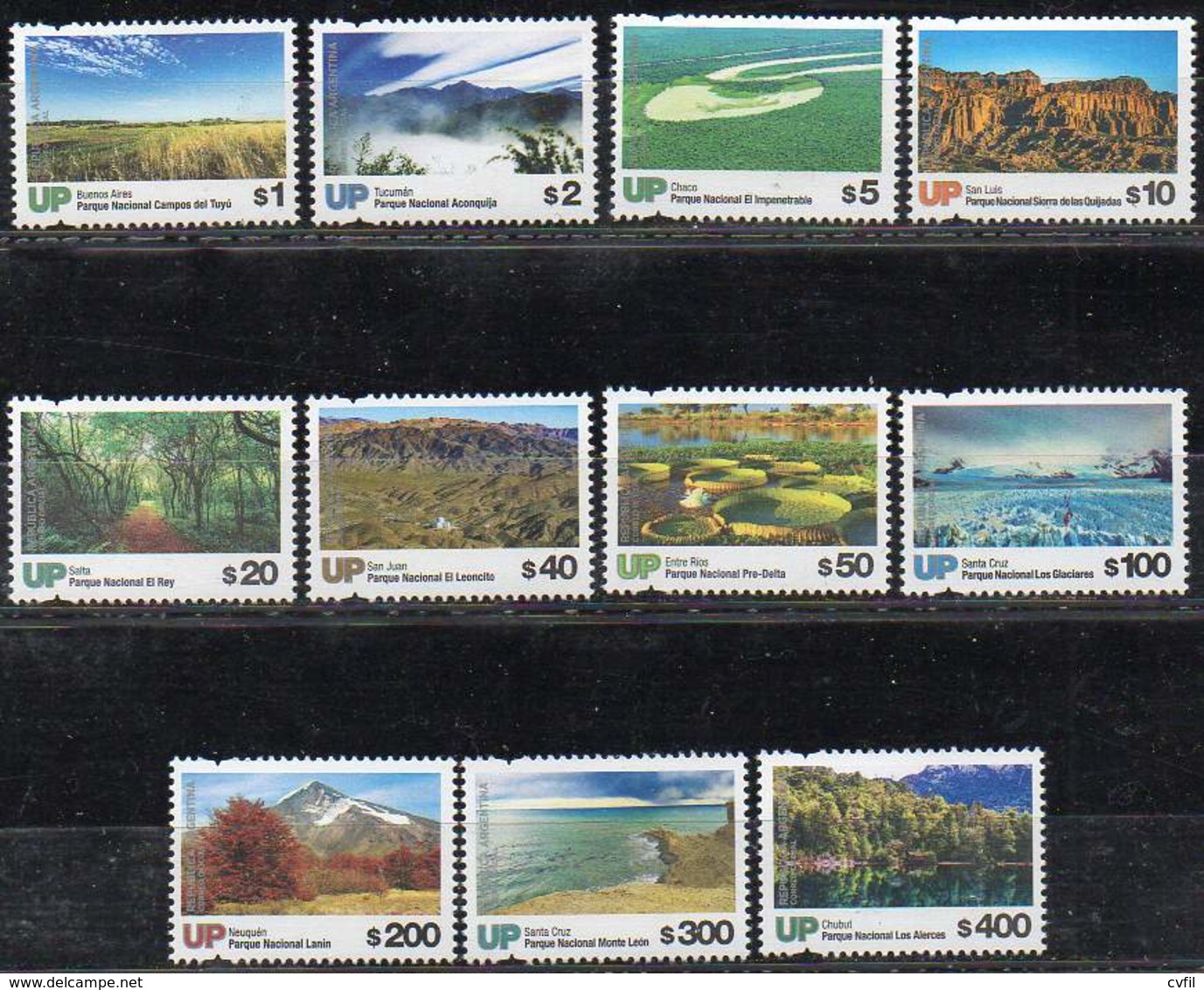 ARGENTINA 2019. Definitives UP 11 Values, National Parks, Mint NH - Unused Stamps