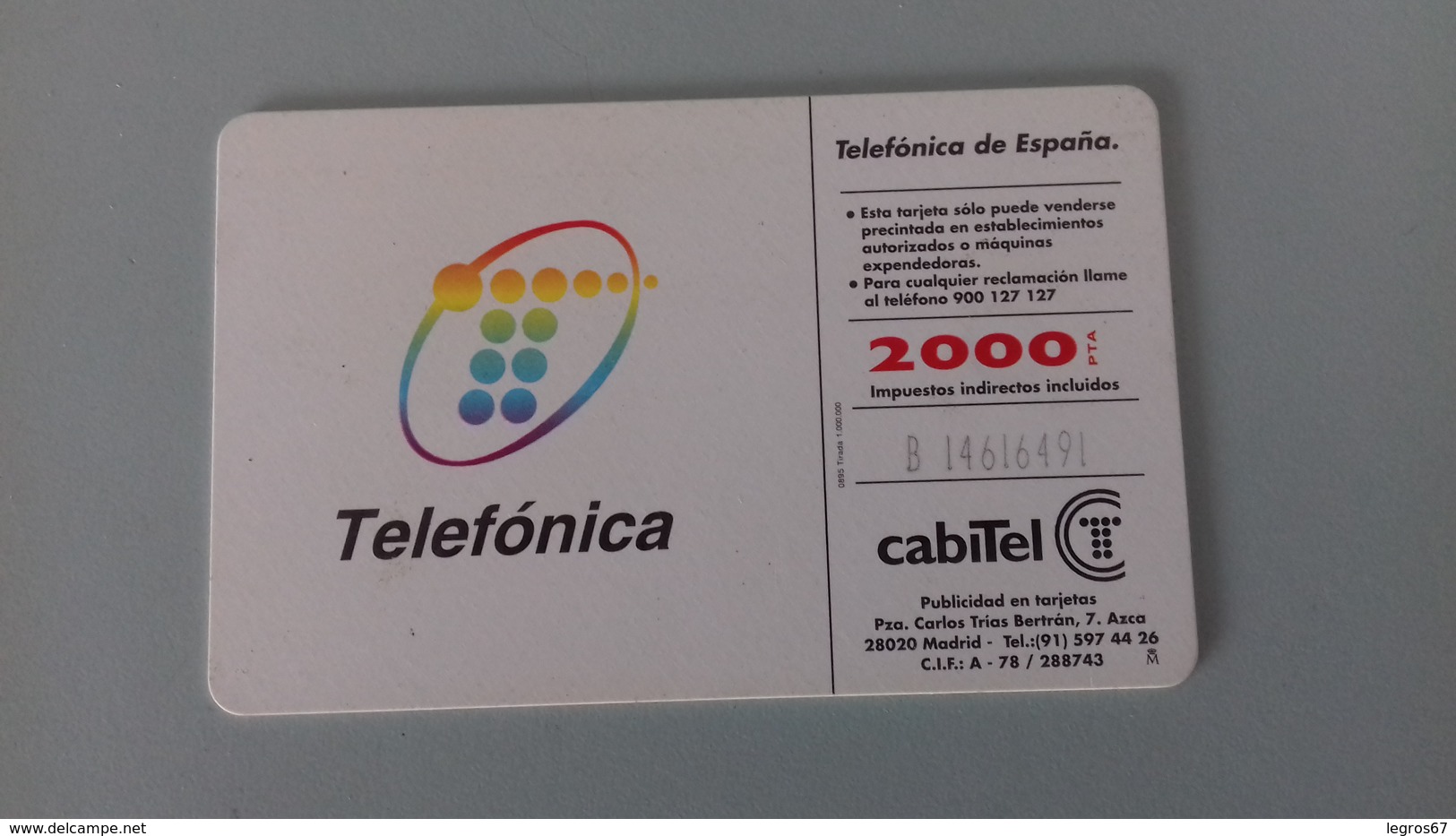 TELEFONICA   2000+100  ESPANA 95 - Emissions Basiques