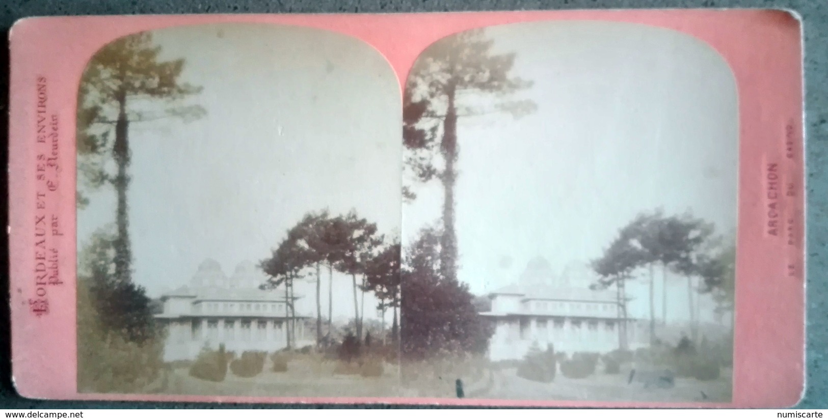 Photo Stéréo ARCACHON 33 Le Parc Du Casino   - XIXe - Frères Neurdein - Stereoscopic