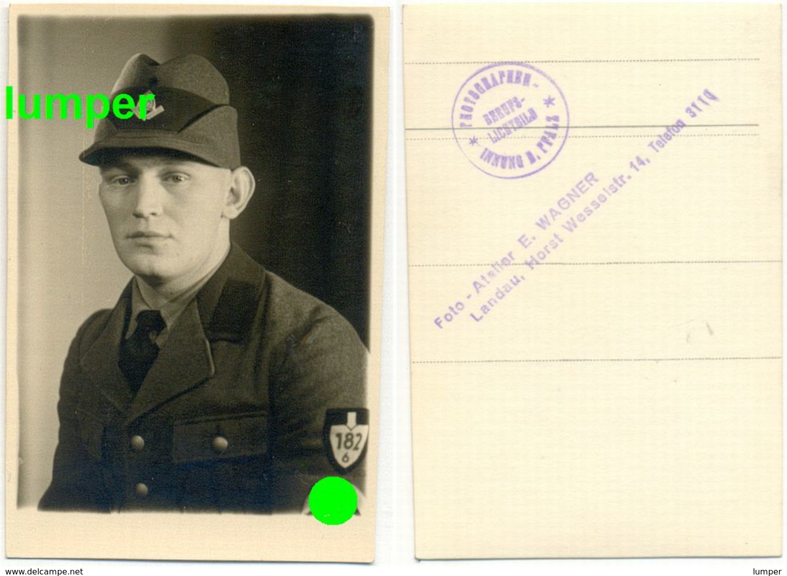 2. WK Foto, Arbeitsmann Uniform RAD 6/182 Rethem Aller Niedersachsen - 1939-45