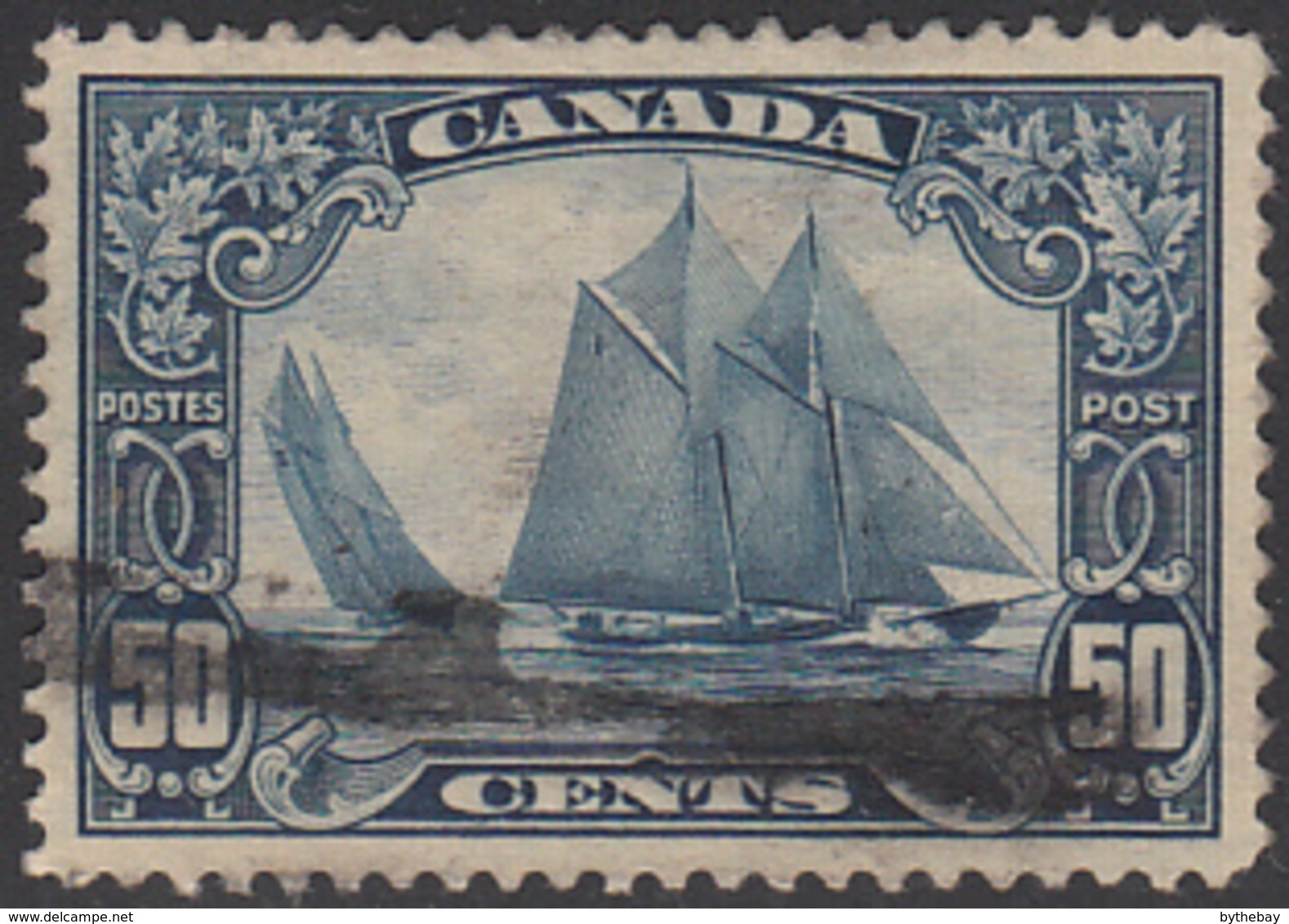 Canada 1928-29 Used Sc 158 50c Bluenose - Oblitérés