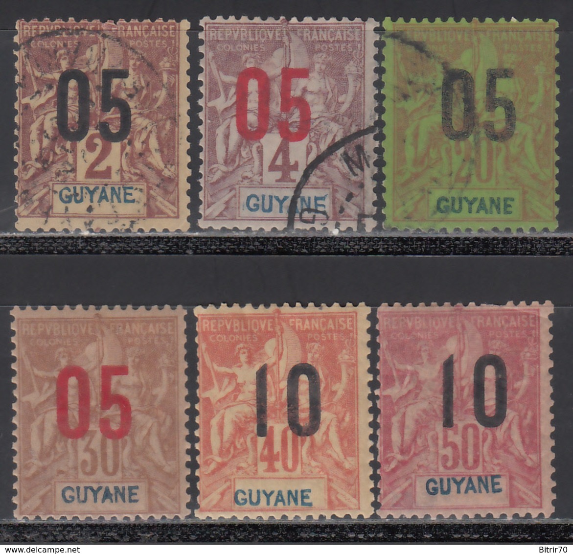 1922-28  Yvert Nº 66, 67, 68, 70, 71, 72, - Ongebruikt