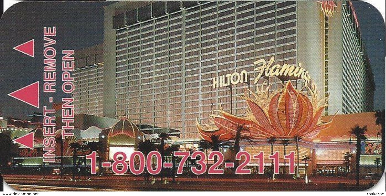 Flamingo Casino - Las Vegas NV - Narrow Hotel Room Key Card - Hotel Keycards