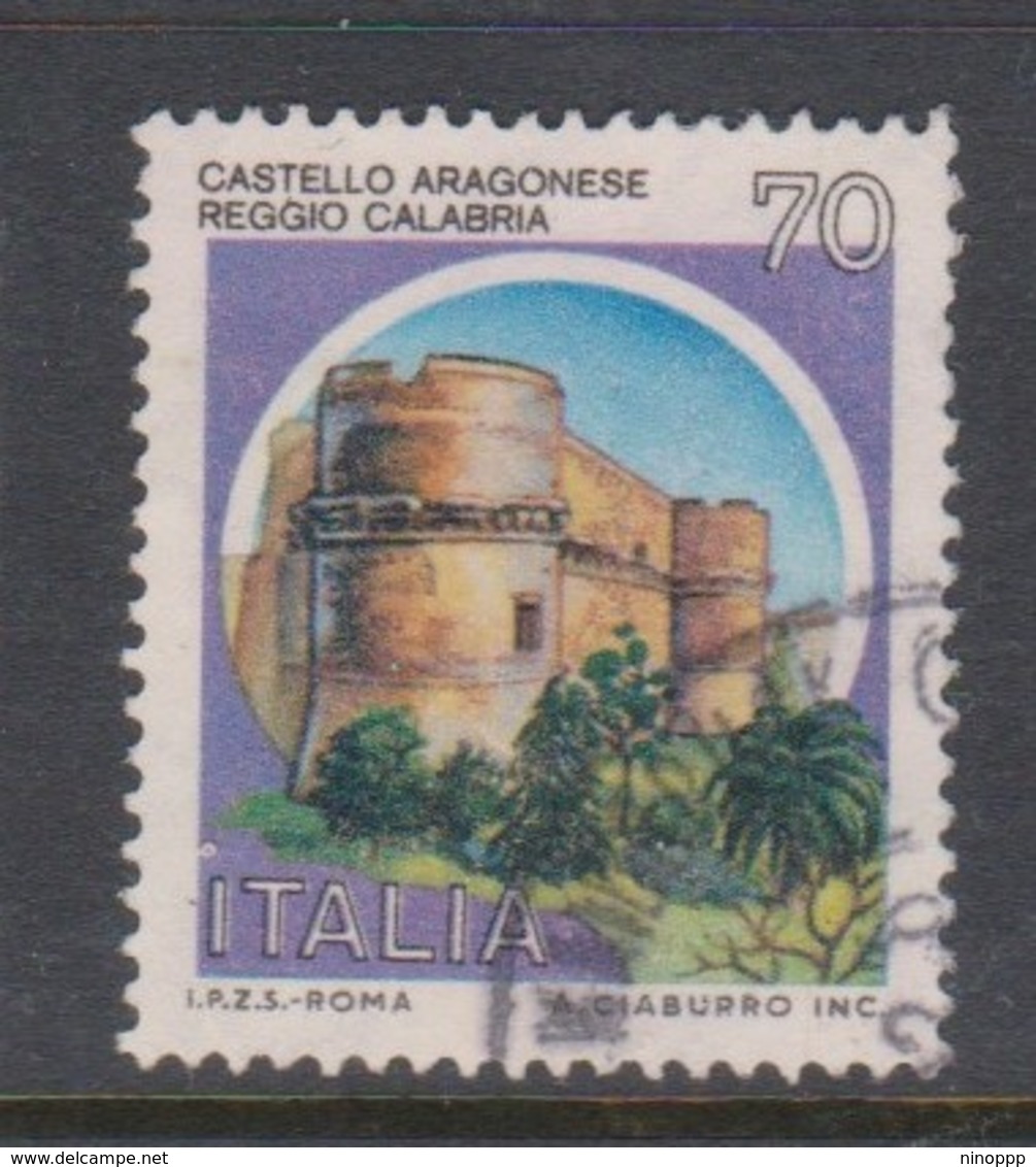 Italy Republic S 1509A 1980 Castle  70 Lire  Aragonese Reggio Calabria,used - 1971-80: Used