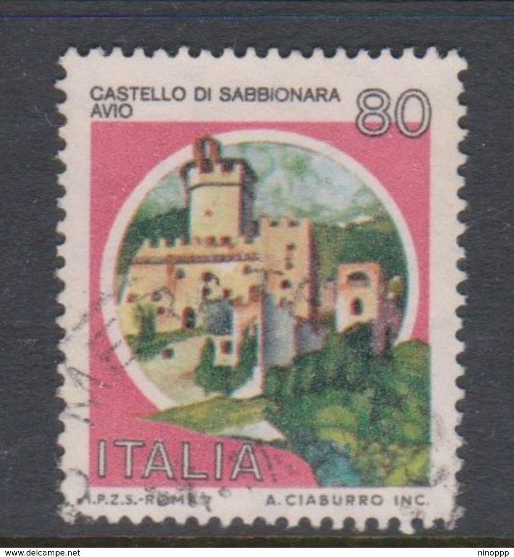 Italy Republic S 1509B 1981 Castle Lire80 Sabbionaria-Avio,used - 1971-80: Used