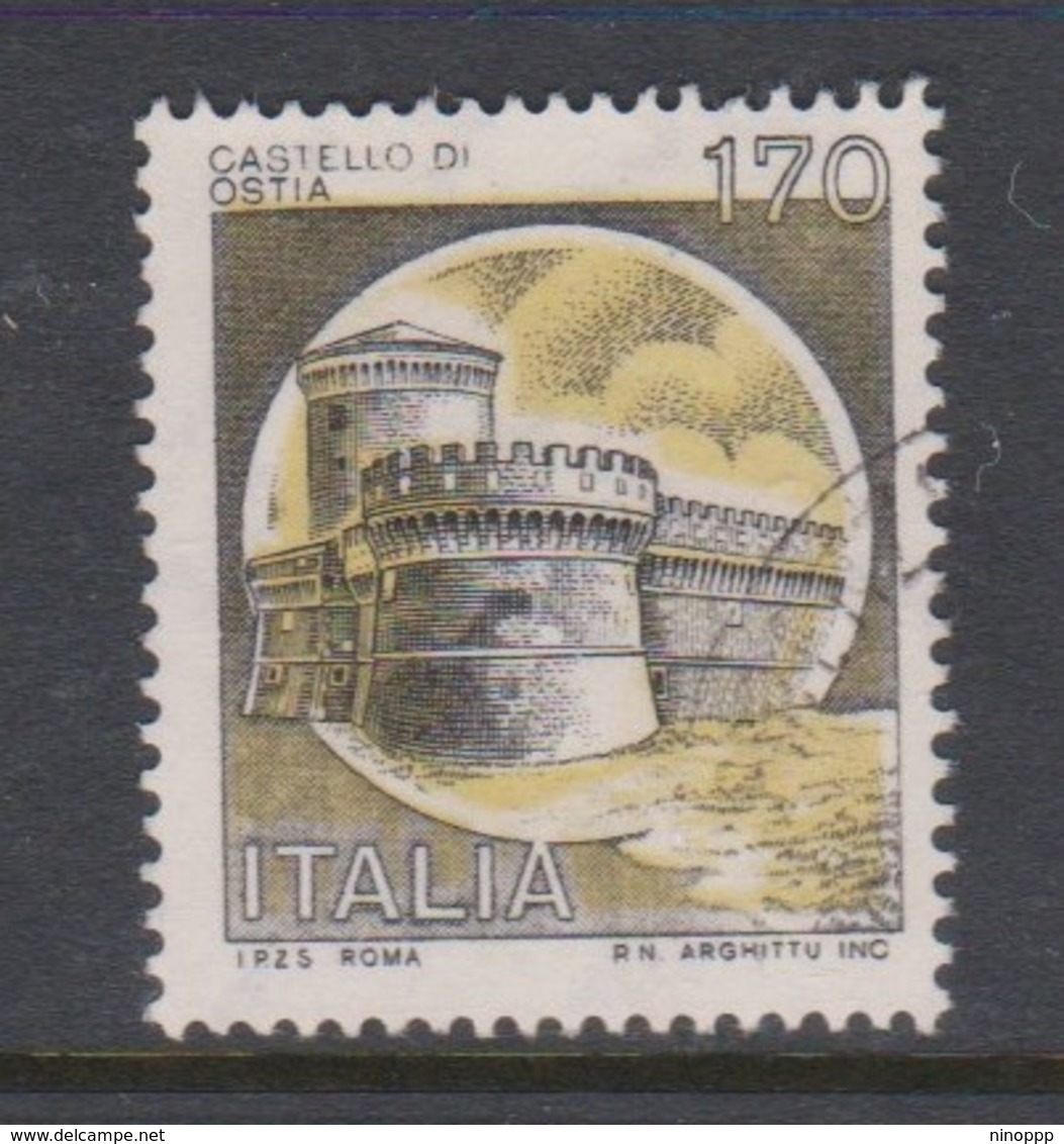 Italy Republic S 1514 1980 Castle  170 Lire Ostia Roma,used - 1971-80: Used