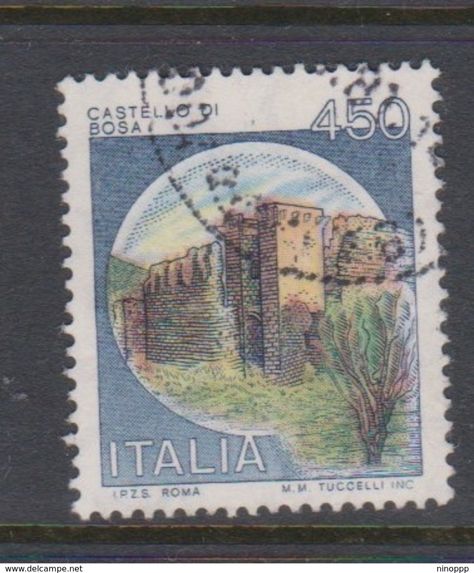 Italy Republic S 1521 1980 Castle  Lire 450 Bosa,used - 1971-80: Used